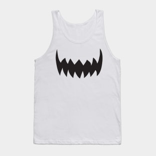 scary teeth face mask Tank Top